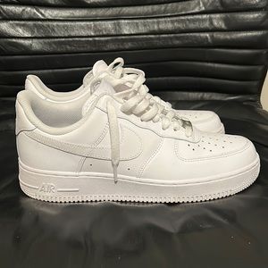 Men’s Size 8 All white Air Force Ones